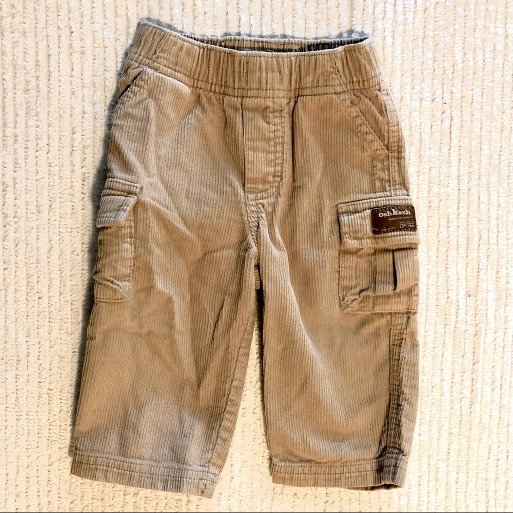 OshKosh Tan Corduroy Wide Leg Pants Size 9 Months